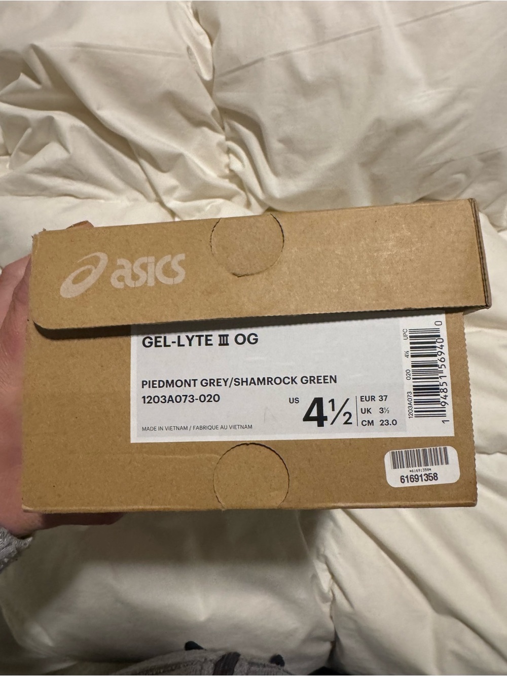 ASICS Gel-Lyte III OG Box - Piedmont Grey & Shamrock Green